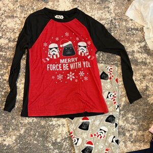 Star Wars Red and Black Holiday Pajama Set